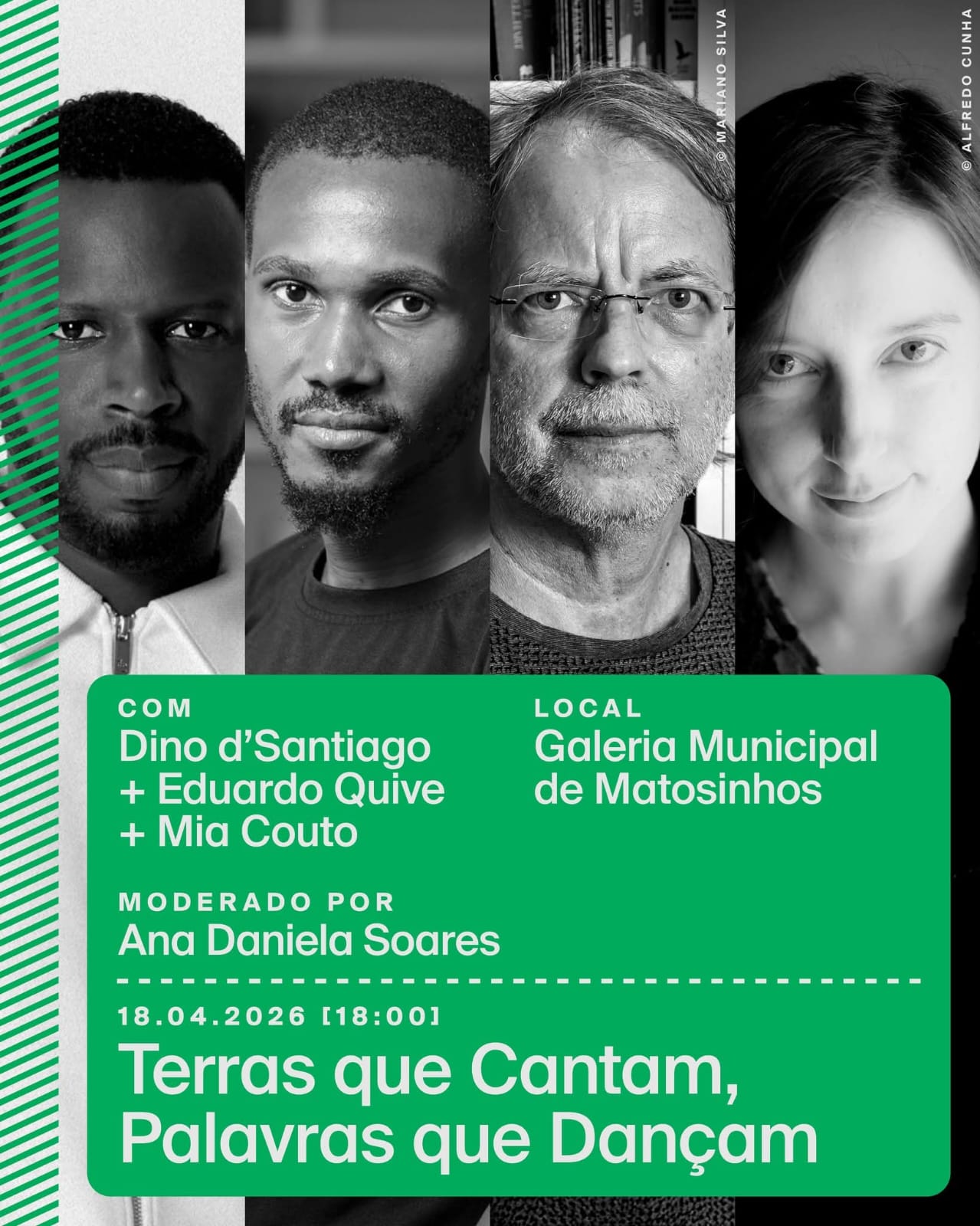 Conversa c/ Eduardo Quive, Mia Couto e Dino d’Santiago | Festival LEV Matosinhos